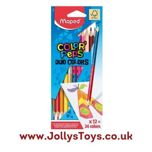 Color'Peps Duo Colouring Pencils, 12s